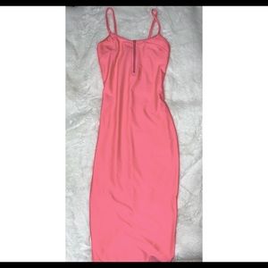FASHION NOVA fluorescent pink dress